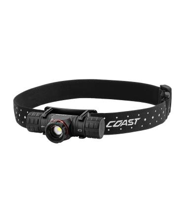 Coast XPH30R 1000 Lumen USB-C Rechargeable Dual Power Headlamp with Twist Focus Beam and Magnetic Base