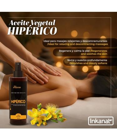 Inkanatura St Johns Wort Oil 100 ml 100 natural macerated in vegetable oil for massage skin care and traditional use Terra Amazonas - Buy Online on GoSupps.com