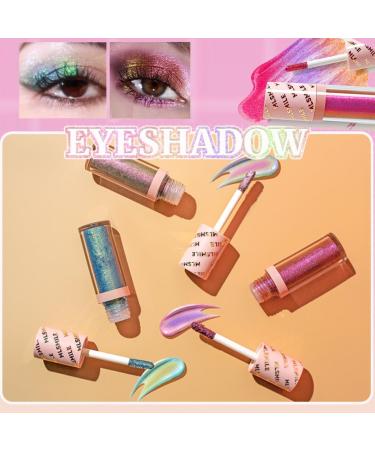  KARLOR Liquid Glitter Eyeshadow Chameleon Polarized Liquid Eyeshadow Eyeshadow Metallic Highlighter Glitter Color Gradient Diamond Sparkle Eyeliner 3 Pack - Buy Online on GoSupps.com