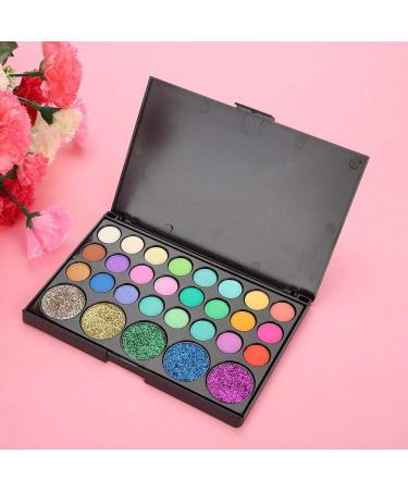2 Colors Eyeshadow Palette Powder Longlasting Glitter Eyemakeup Cosmetic(#02) - Buy Online on GoSupps.com
