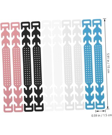 Minkissy 30 pc Mask Ear Cable Loops - Adjustable Mask Strap Buckle Hooks for Ear Protection - Light Blue & Pink Extensions - International Shipping Available - Buy Online on GoSupps.com