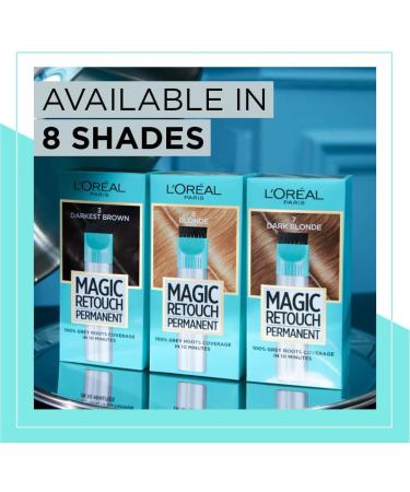 L'Or al Paris Magic Retouch Permanent Root Concealer Touching Up Grey Hair Dye Black 2 MAGIC RETOUCH PERMANENT 2 BLACK 95 g (Pack of 1) - Buy Online on GoSupps.com
