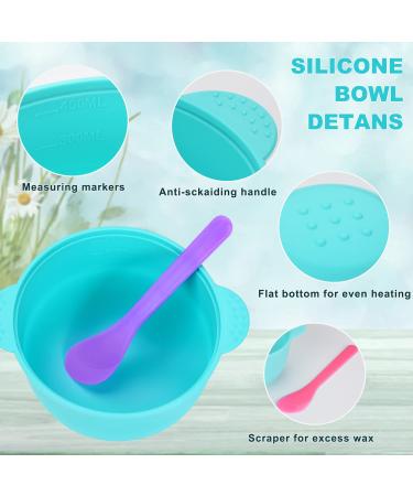 4 PCS Silicone Wax Warmer Liner Set with 8 Non-Sticky Spatulas - 16 oz Reusable Waxing Bowls for Hair Removal - Buy Online on GoSupps.com