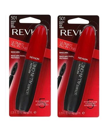 Pack of 2 Revlon Ultimate All in One Mascara Blackest Black (501)