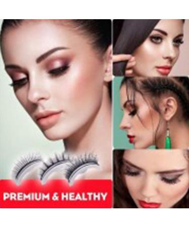 2023 Reusable Self-Adhesive Natural Fluffy False Eyelashes - Wispy Long Extension Pack for Girls and Women - Glue-Free and Skin-Friendly - Buy Online on GoSupps.com