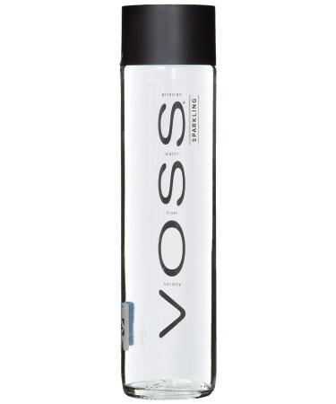 Voss Water Sparkling 375 ml natural carbonated mineral water pack of 24 (disposable 24 x 375 ml)