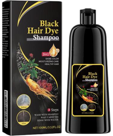 Teegxddy Black Hair Dye Shampoo Natural Hair Color Shampoo Can Cover Gray Hair Herbal Ingredients It is a Gift for Parents Black - Buy Online on GoSupps.com