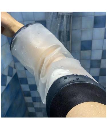 Waterproof Cast Protector for Adults - Lightweight & Reusable Knee/Elbow Cover - Waterproof Seal for Wound/Burns - Black/Blue - Buy Online on GoSupps.com