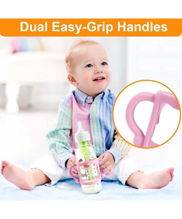 4Pcs Dr Brown Narrow Baby Bottle Handles - BPA-Free Silicone Bottle Holder for Easy Grip - Buy Online on GoSupps.com