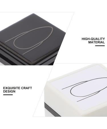 Lurrose Nail Dyhadrator Silicone Stamps Manicure Stamper Nail Salon Nail Painting Practice Stamper Salon Nail Art Painting Seal Manicurist 3.6x3.6cm White 2 - Buy Online on GoSupps.com