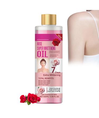 Soft 7 Turmeric Oil, Veetgold Body Oil, Veetgold Turmeric Oil, Veetgold Turmeric Body Oil, Soft 7 Body Oils, Turmeric Body Oil for Face & Body Moisturizer (., Rose 100ml)
