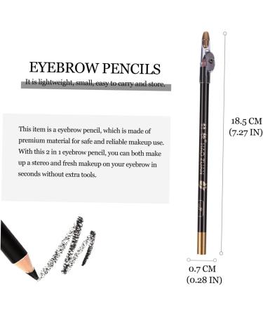 Didiseaon 24 Pcs Pencil Sharpener Eyebrow Pencil Eyeliner Brown Pencil with Sharpener Makeup Pencil Wooden 1 count (Pack of 1) Blackx3pcs - Buy Online on GoSupps.com