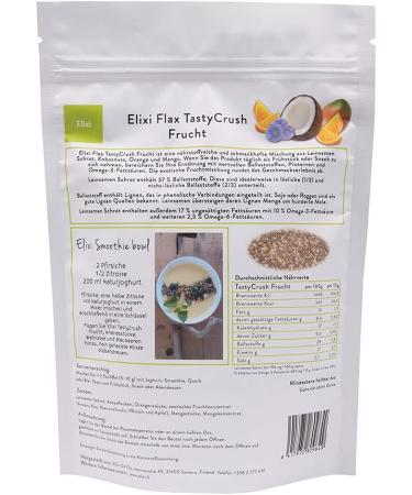 Elixi Linseed & Fruit Snack 300g - High Protein Omega 3 & Natural Fiber Tropical Breakfast - Buy Online on GoSupps.com