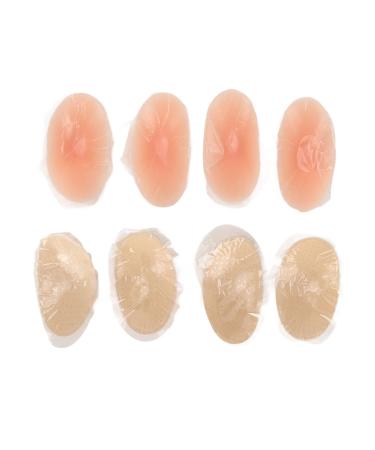 Sonew 4 Pairs Shoulder Push Up Pads Soft Silicone and Sponge Self Adhesive Shoulder Enhancer Pad Breathable Slip Shoulder Pads