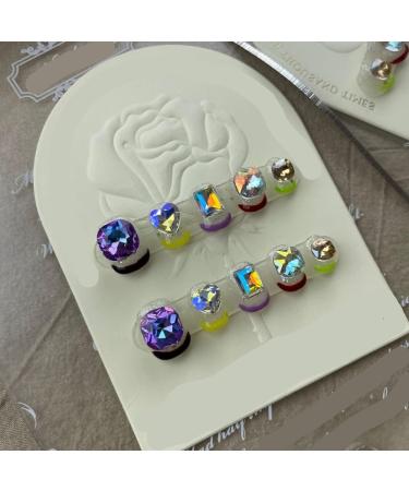 New Handmade Nail Wearing Heavy Industry Long Nail Handmade Nail Beautification False Nail Patch(Short M)