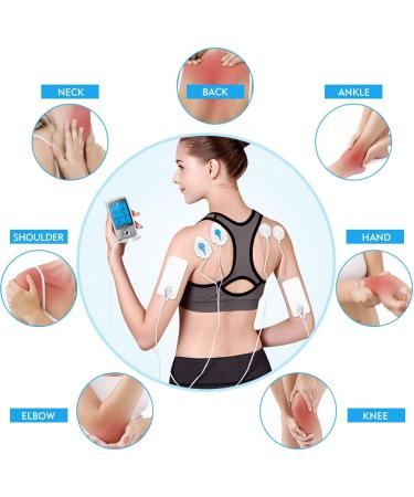 TEC.BEAN 24 Modes TENS Unit Muscle Stimulator + 8 Electrode Pads | Rechargeable Electric Pulse Massager for Pain Relief Therapy - Buy Online on GoSupps.com