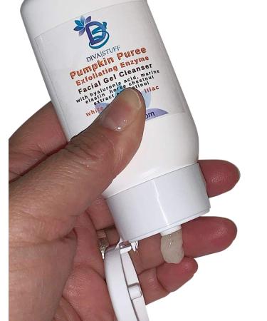 Diva Stuff Pumpkin Puree Exfoliating Enzyme Facial Gel Cleanser With Hyaluronic Acid Marine Elastin Horse Chestnut and Retinol 2 oz