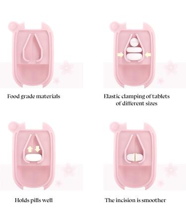 White Small Pill Cutter & Splitter - Precision Cutting for Tiny Pills Vitamins & Tablets | Portable Pill Crusher for Travel - Buy Online on GoSupps.com