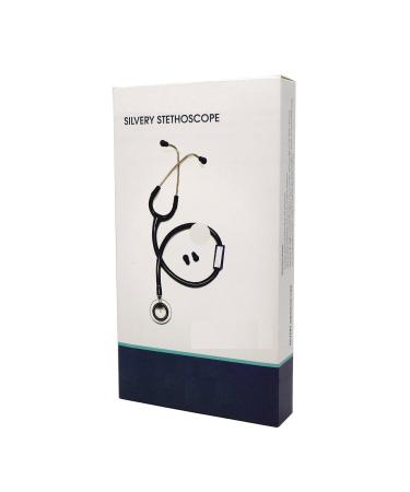 Silvery Stethoscope - Lightweight Aluminum Grey Tube - Pack of 1 | International Shipping Available - Buy Online on GoSupps.com