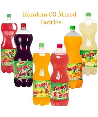 Random Mixed Fruti Fresh Drink 2L - Random mixed From T-Fruitti Orange Peach Raspberry & Mint Pear Grapefruit Red Grape Flavours (03 Mixed) 2 l (Pack of 1) - Buy Online on GoSupps.com