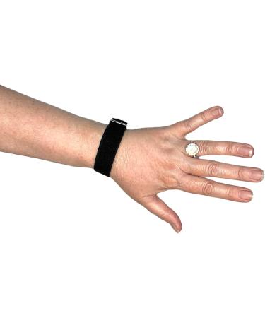 Acupressure Anti-Nausea Wristbands (Pair) - Black for Medium/Average Adults | Effective Relief for Motion Sickness - Buy Online on GoSupps.com