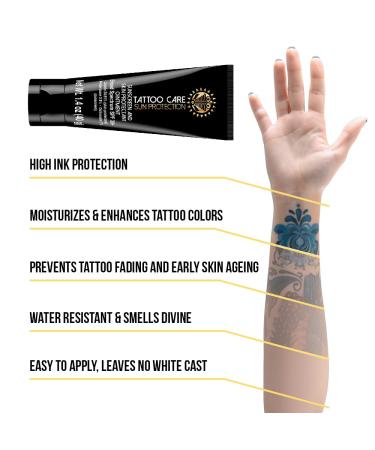 Makra Tattoo Care SPF 30+ Sunscreen Ointment for Tattoo Protection - UVA/UVB Defense - Moisturizes, Prevents Fading, Enhances Colors - Water Resistant - 1.35 oz - Buy Online on GoSupps.com