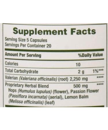 Nature's Bounty Valerian Root 450 mg - 100 Capsules | Herbal Sleep Support - Buy Online on GoSupps.com