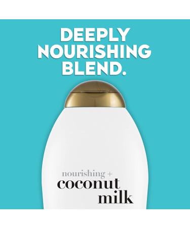OGX Nourishing Coconut Milk Conditioner - 25.4 fl oz | Coconut Oil, Egg White Protein | Paraben & Sulfate-Free for Strong, Healthy Hair - Buy Online on GoSupps.com