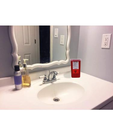 1 Quart Oakridge Sharps Container (Pack of 3) with Flip Lid - Ideal for Diabetics - Buy Online on GoSupps.com