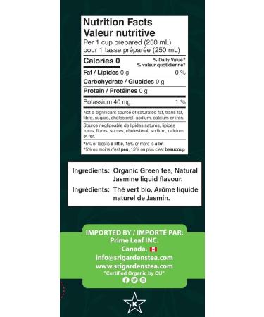 Sri Gardens Tea Jasmine Tea Bags 20 count - Buy Online on GoSupps.com