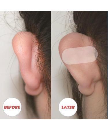 60pcs Transparent Silicone Ear Stickers | Cosmetic Ear Patch Makeup Tape | Invisible Earring Support for Women Men | 3.7x1.6cm - Buy Online on GoSupps.com