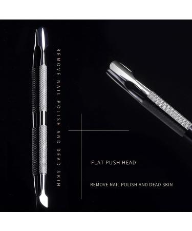 Professional Stainless Steel Cuticle Pusher - 2-Sided for Manicure Foot Care & Nail Art | International Shipping Available - Buy Online on GoSupps.com