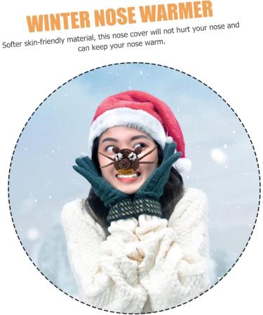Homsfou Reusable Nose Cover | Stylish Nose Protection & Warmer for Women | Anti-Socks Acrylic Design - Buy Online on GoSupps.com