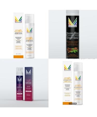 Intimate Cream Pack to Rejuvenate Man's Intimate Cream + Male Intimate Cream Lightening Action + Buttock Cream Improves Appearance + Intimate Cream that Increases Sensitivity