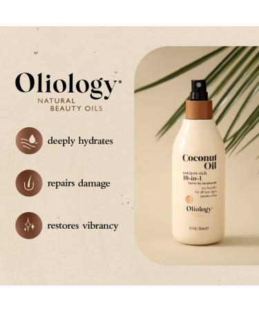 Oliology Coconut Oil 10-in-1 Multipurpose Spray - Leave in Treatment for All Hair Types | Controls Frizz & Detangles | Hydrates & Moisturizes | Cruelty Free, Paraben Free - 8.5 oz - Buy Online on GoSupps.com