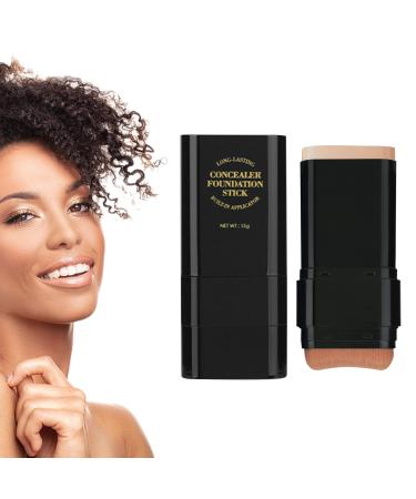 15g Hydrating Foundation for Women - Dual-Ended Stick with Concealer and Primer | Long-Lasting Face Makeup for Girls Creamy Blendable Coverage Smooth Skin Application