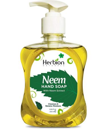 Herbion Naturals Neem Hand Soap with Neem Extract -Cleanses and Retains Moisture - 8.45 Fl Oz 8.45 Fl Oz Suitable for all Skin Types
