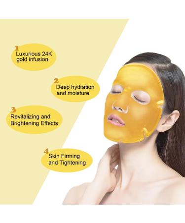 Gold Gel Collagen Crystal Facial Masks | Moisturizing & Anti-Aging | Reduces Puffiness & Wrinkles | Deep Tissue Rejuvenation (6 Pack - Buy Online on GoSupps.com