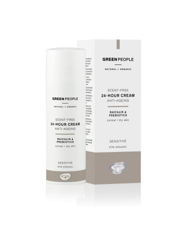 Green people smell -free 24 hours effective cream 50ml |Natural organic face cream for sensitive skin |Perfume -free moisture care for day and night for dry and sensitive skin