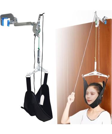 perfk Cervical Traction Device - Adjustable Over The Door Portable Neck Pain Relief for Home Use - Buy Online on GoSupps.com