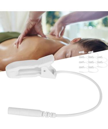 Electrode Lead Cable 10pcs 2.0mm Ear Clip Electrode Wire Connecting Cable for Digital TENS Massage Machine Electrode Lead Wire Ear Clip Electrode Connecting Cable Breast Ear Massage Clip - Buy Online on GoSupps.com