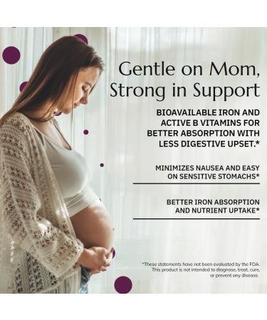 Neurobiologix Prenatal Evolved Complete Prenatal Multivitamin for Women Methylated Folate Iron Choline Methyl B Vitamins Gentle Absorption for Pregnancy & Postnatal Wellness 90 Capsules - Buy Online on GoSupps.com