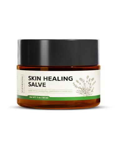 Skin Healing Salve - Repair Dry & Cracked Skin - All Natural Organic & Vegan - Ointment to Nourish & Support Healing Process of Body - Made With Locally & Organically Grown