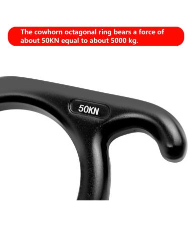 YXGOOD 50KN Rescue Figure  8 Descender Large Bent-Ear Belaying and Rappelling Gear Belay Device Climbing for Rock Climbing Peak Rescue Aluminum Magnesium Alloy Black - Buy Online on GoSupps.com