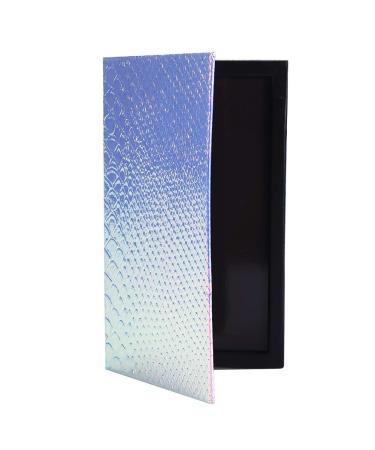 Magnetic Make-Up Palette with Mirror | Empty Storage Box & 20 Metal Stickers - Holographic Mermaid Style - Buy Online on GoSupps.com