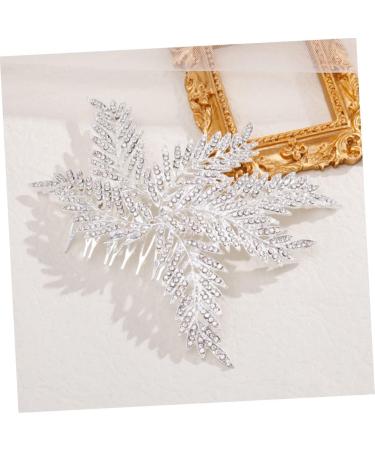 Angoily Bridal Comb Women Hair Wedding Bride Hair Comb Rhinestone Bridal Headpieces for Wedding Bridal Hair Floral Hair Comb Wedding Party Headpiece Girl Alloy Bridesmaid Hair Accessories - Buy Online on GoSupps.com