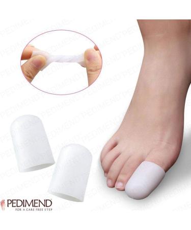 Pedimend Soft Silicone Big Toe Caps - Toe Nail Protector Sleeve for Ingrown Nails - Prevent Corns, Calluses, and Blisters - Foot Care (1 Pair) - Buy Online on GoSupps.com