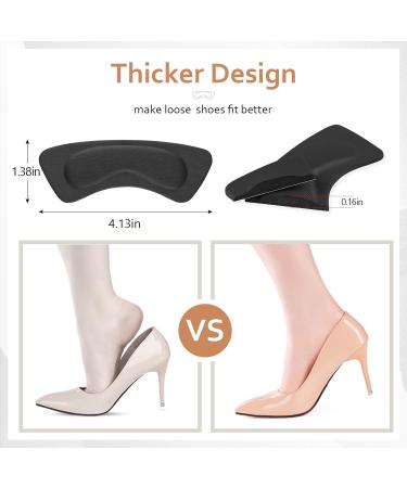 Inmaker Heel Cushions - Thickening Heel Pillows for Men Women & Children | 12-Piece Black Heel Support for All Shoe Types - Buy Online on GoSupps.com