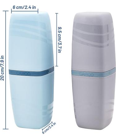 BLLREMIPSUR Wearable Toothbrush Case - 2 Pack Travel Toothbrush Holder for Camping Business Trips & Home Use - Buy Online on GoSupps.com