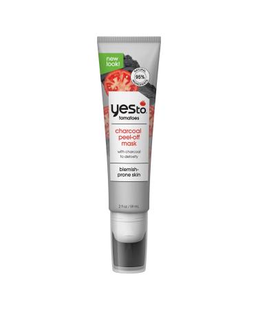 Yes To Tomatoes Detoxifying Charcoal Peel Off Face Mask  2 Fl.Oz Charcoal 2 Fl Oz (Pack of 1)